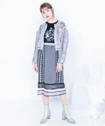 rurumu: 플라이니트 가디건 화이트 20ss