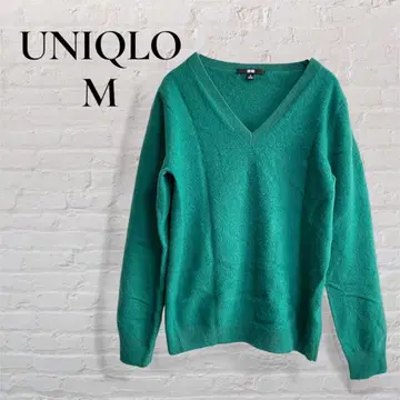 [ UNIQLO ] [ M ] 여성용 스웨터 캐시미어 100 니트 V넥