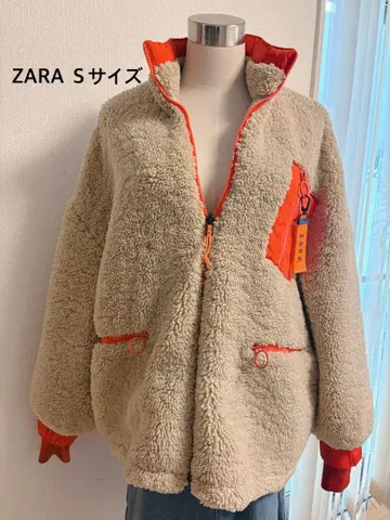 ZARA 보아 플리스 자켓 S 사이즈 포근한 아우터 따뜻한