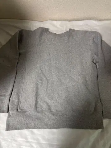 빨간색 택 Champion 리버스 위브 맨투맨 그레이 XL