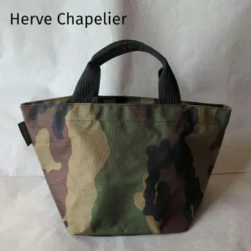 Herve Chapelier 에르베샤 펠리에 나일론 보트형 토트 M