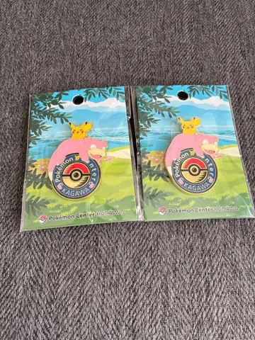 [ 미개봉 새상품 ] 포켓몬 센터 카가와 핀 배지 2개