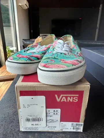 반스 스니커즈 오센틱 플라밍고 패턴 VANS AUTHENTIC