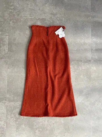 Lily Brown 오렌지 타이트 스커트