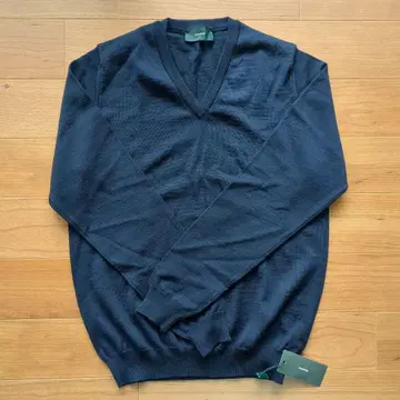 ZANONE 네이비 V넥 스웨터