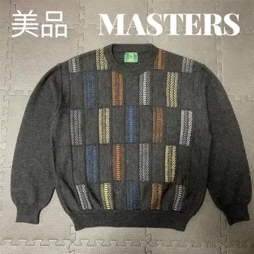 새상품급 마스터즈 Masters 니트 스웨터 3D 니트 y2k
