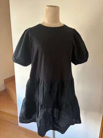 ZARA 블랙 반팔 원피스