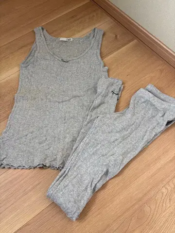 gelato pique 그레이 룸웨어 셋업