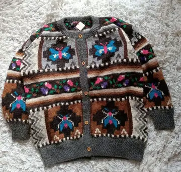 [택 포함] INCA-TEX 알파카 100% 니트 가디건