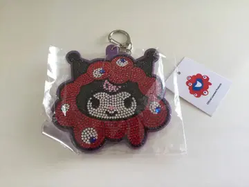 새상품 미사용 미야쿠미야쿠 변신 반짝이 가죽 키링 쿠로미