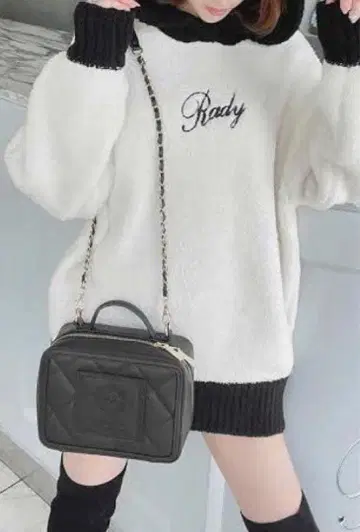 RADY 보아 후드티 그레이지