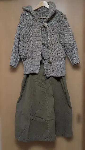 FREAK'S STORE 2way 스커트 카키 한 번 착용