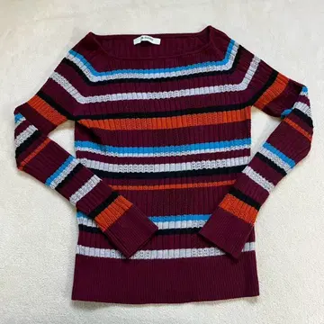 nano universe 보더 니트 스웨터