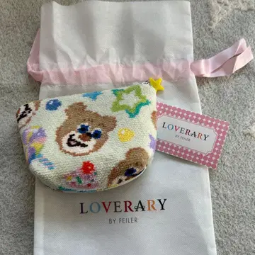 LOVERARY by FEILER 곰 자수 파우치