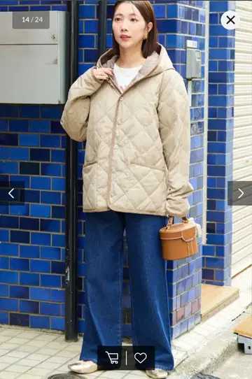 TAION 퀼팅 다운 자켓 M 사이즈