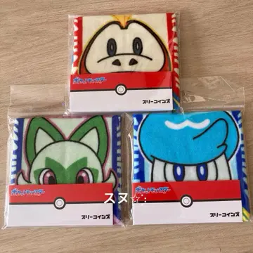 3coins 포켓몬스터 타월 손수건 3종 세트