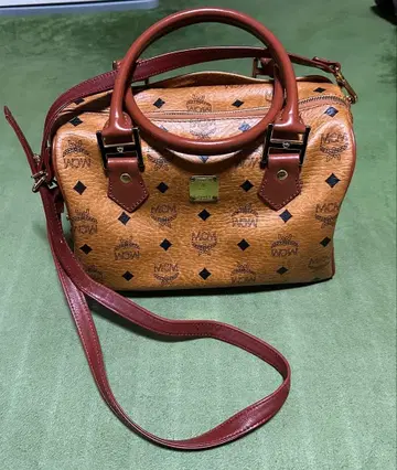 [ MCM ] 2WAY 숄더백 모노그램 지퍼 브라운