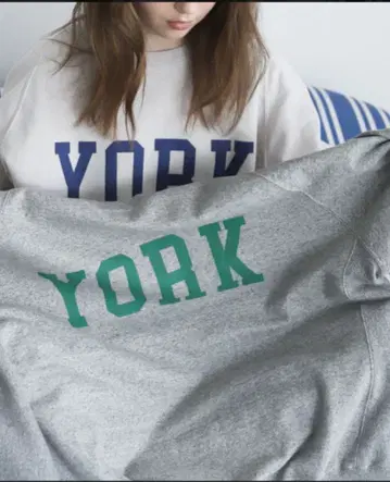 미사용 nest robe 코튼 칼리지 맨투맨 풀오버