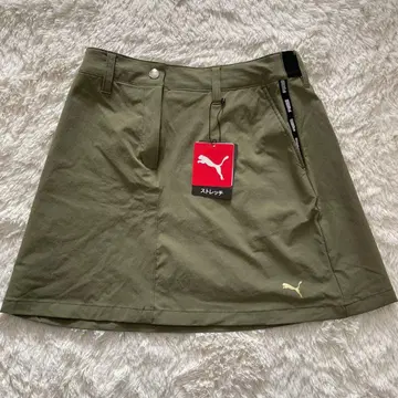 미사용 새상품 PUMA 스트레치 올리브 스커트 카키 골프웨어