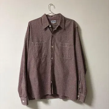슈가케인 체크 셔츠 남성용 구제 의류