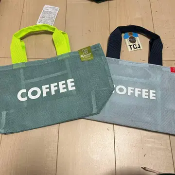 미사용 타리즈 메쉬 에코백 COFFEE 25주년 세트