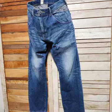 VOLCOM 볼컴 빈티지 가공 데님 팬츠 빨간색 W34