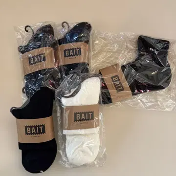 BAIT 삭스 화이트 블랙 5족 세트