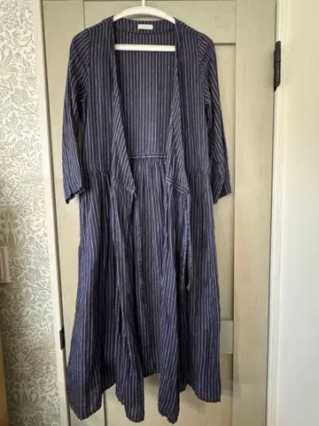 fog linen work 네이비 스트라이프 카슈쿨 원피스