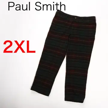 H3852 폴스미스 울 체크 패턴 플란넬 팬츠 슬랙스