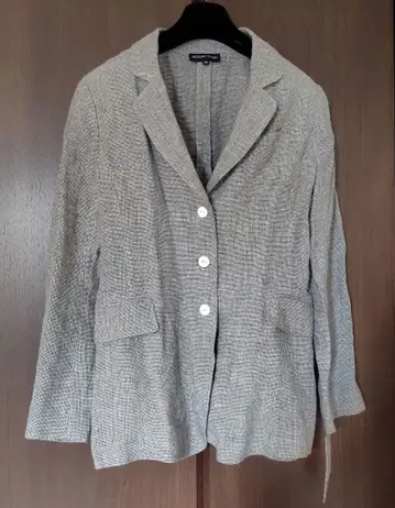 NOIVAN-STEIN 린넨 그레이 버튼 달린 자켓 미사용 새상품