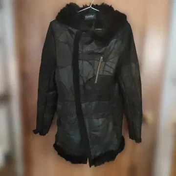 Tornado Mart 블랙 후드 부착 자켓