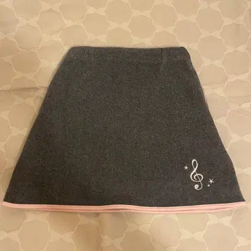 smyeon 플리스 미니 스커트 그레이