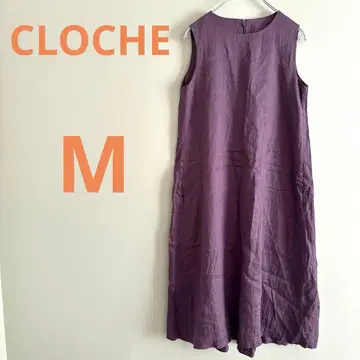 CLOCHE 크로셰 원피스 슬리브리스 브라운 M