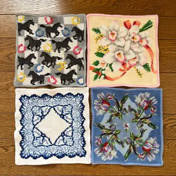 유즈드 FEILER 손수건 4장 세트 약 22 x 22cm