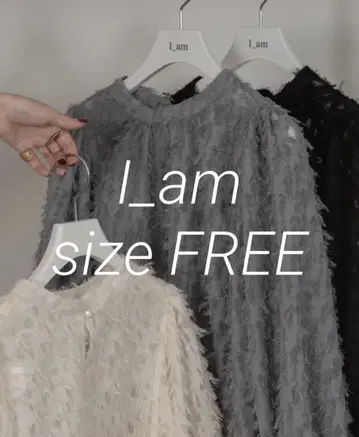 i_am 시어 자카드 블라우스 (블랙)