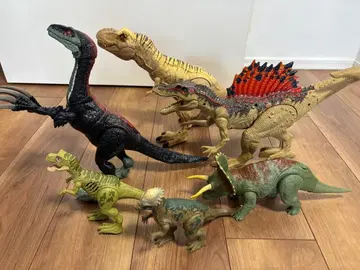 마텔 공룡 5체 모두 작동합니다! mattel 쥬라기 월드 시리즈