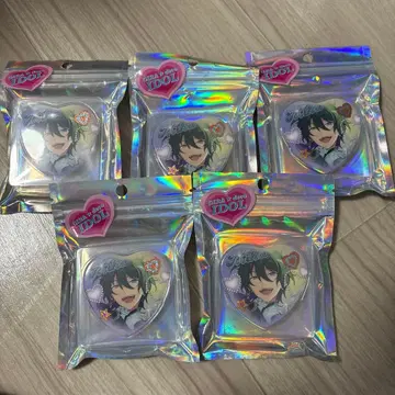 앙스타 GIRA 데코 아이돌 시리즈 하트 캔뱃지 카게히라 미카 5개 세트