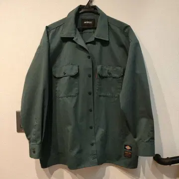 [컨디션 최상] AVIREX Dickies 콜라보 셔츠 L사이즈