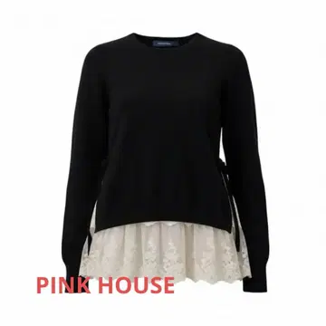 PINK HOUSE 핑크하우스 니트 튤 레이스