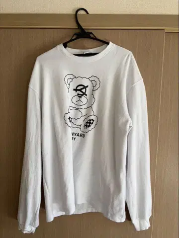 OY 곰 오드리 프린트 롱 T셔츠