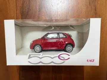 [ 미사용 새상품 ] FIAT 500 미니카 1/43 레드