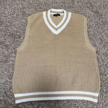 BEAMS HEART 칠드런 니트 베스트 V넥 니트 베스트 S