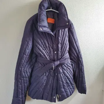 cby 치바이 고급 다운 자켓 벨트 포함 네이비 M