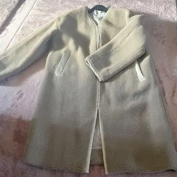 새상품급 Rive Droite 베이지 보아 코트 프리 사이즈