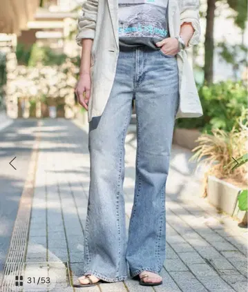 Spick and Span 구매 SOMETHING 플레어 데님 36