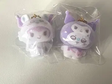 치이카와 산리오 시크릿 플로키 마스코트 참 모몽가 쿠로미