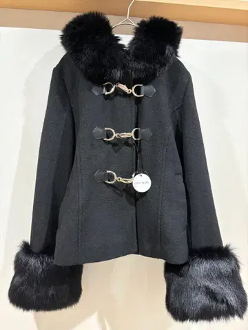 CECIL McBEE 택 포함 미사용 더플 코트 블랙 M