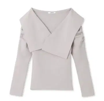 SNIDEL 소우바리 컬러 오프숄더 풀오버