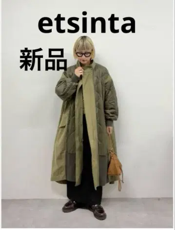 절개 맥시 밀리터리 코트 새상품 etsinta/에신타