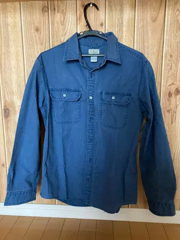 L.L.Bean 네이비 포켓 부착 셔츠 L